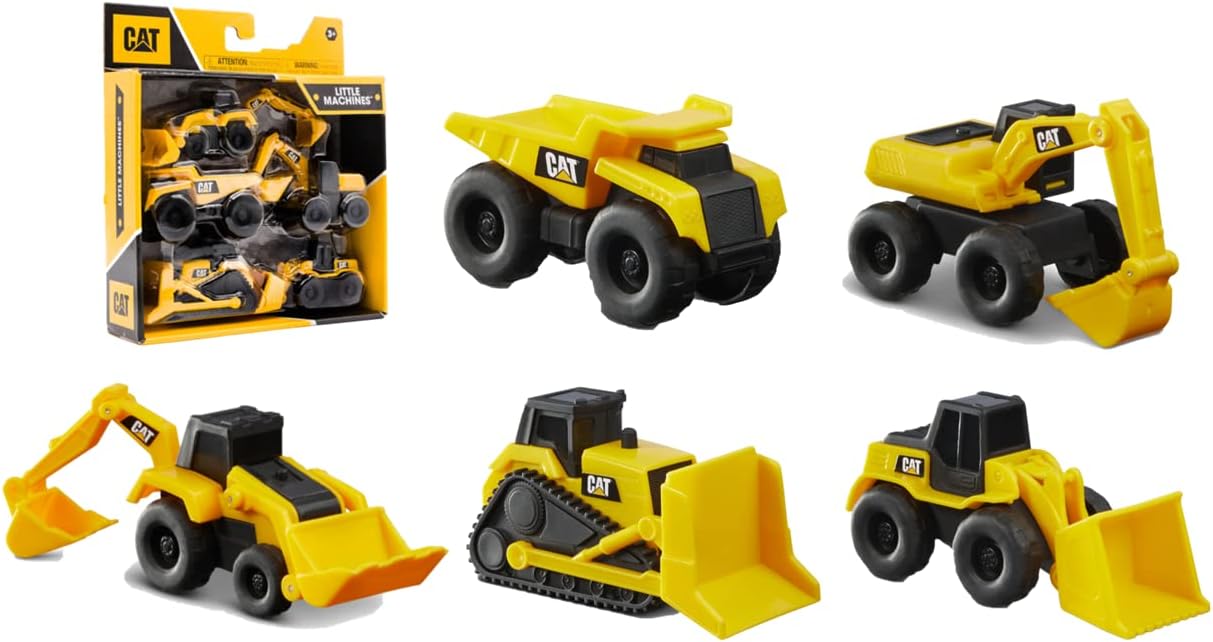 Unleash Fun and Creativity with the CAT Construction Little Machines Pack!