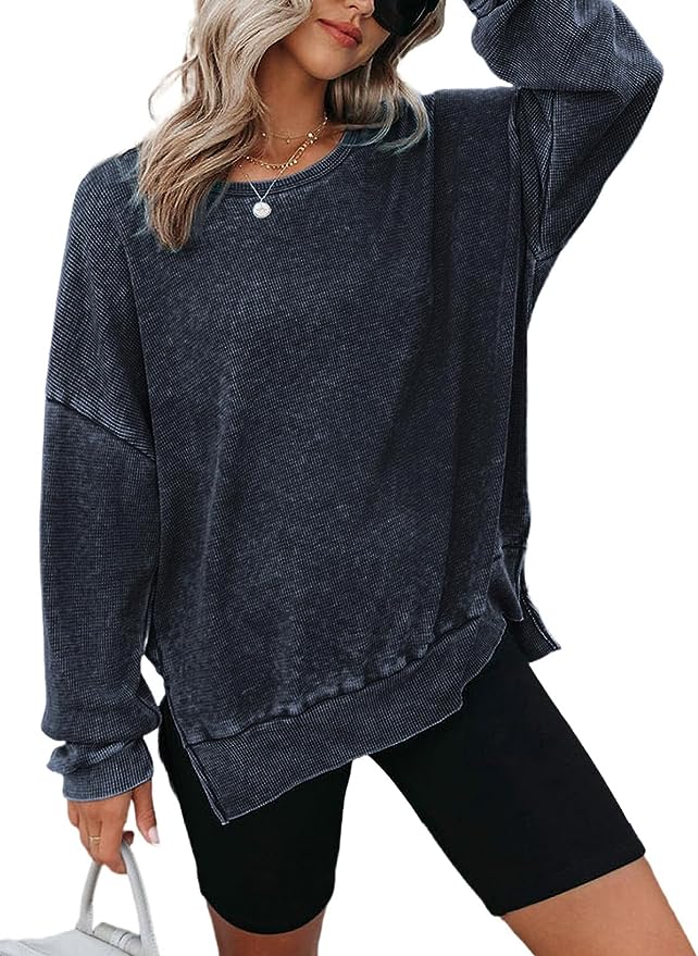“Stay Cozy and Chic with Dokotoo’s Oversized Crewneck Sweatshirt”